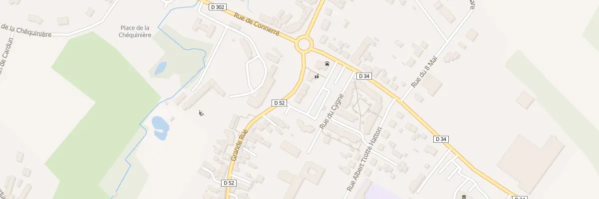 Plan du 42 Grande rue à Thorigné-sur-Dué