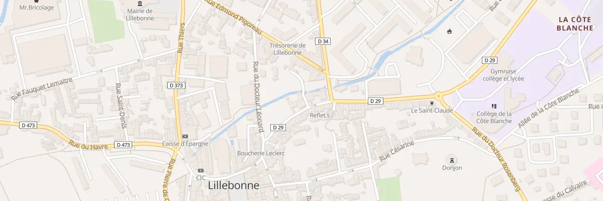 Plan du 1 Imp Henri Messager à Lillebonne