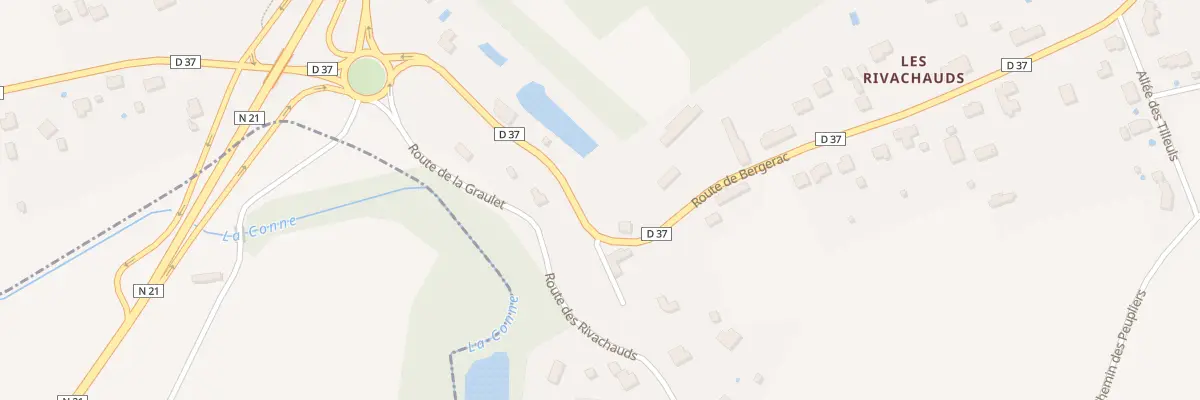 Plan du 878 Rte de Bergerac à Cours-de-Pile
