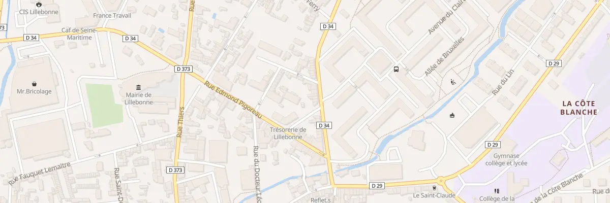 Plan du 21 Rue de l’Etang à Lillebonne