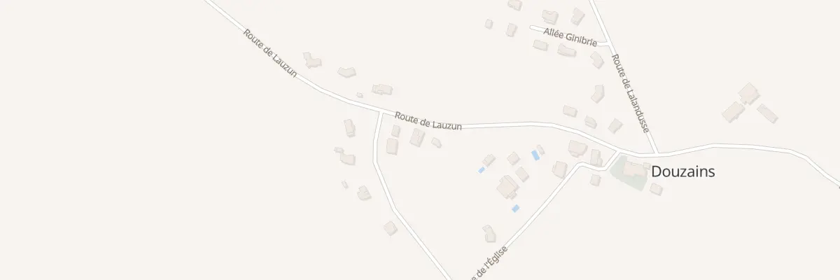 Plan du 235 Rte de Lauzun à Douzains