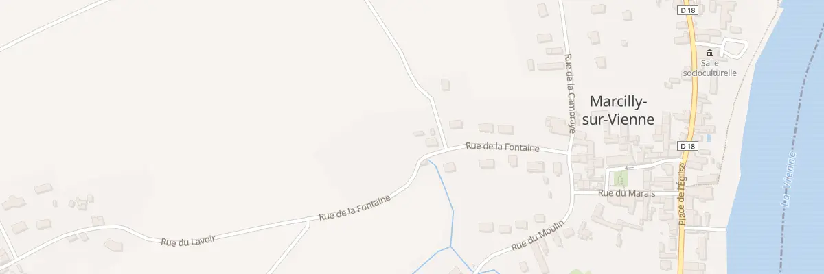 Plan du 10 Rue de la Fontaine à Marcilly-sur-Vienne