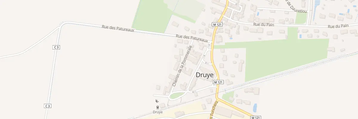 Plan du 3 Che de la Pommeraie à Druye