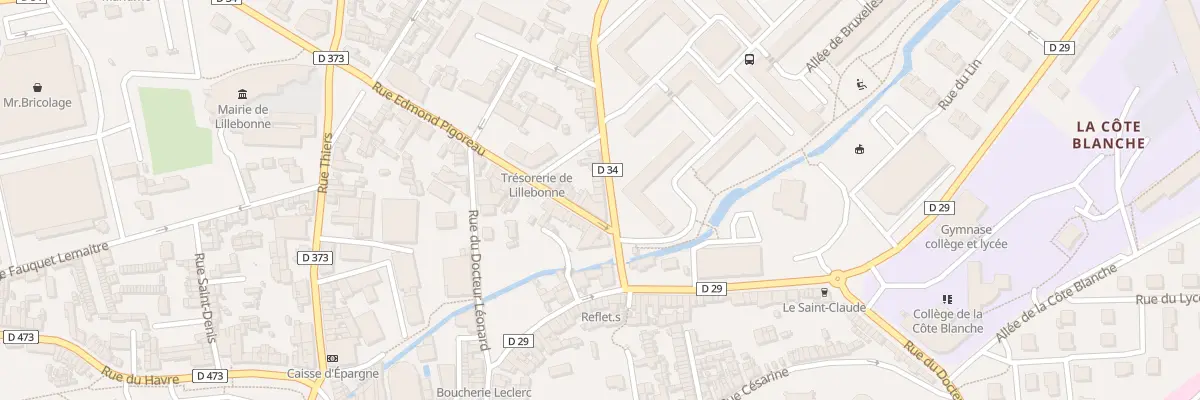 Plan du 7 Rue de l’Etang à Lillebonne