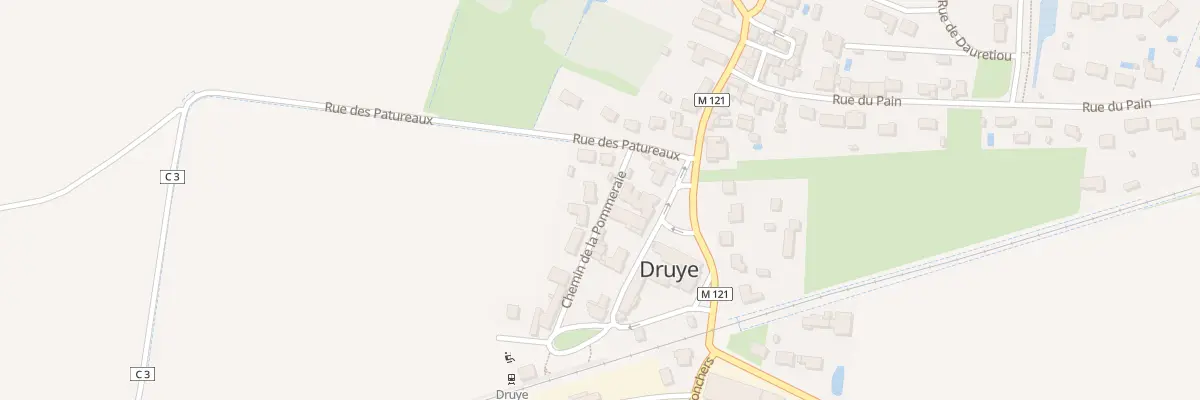 Plan du 1 Che de la Pommeraie à Druye