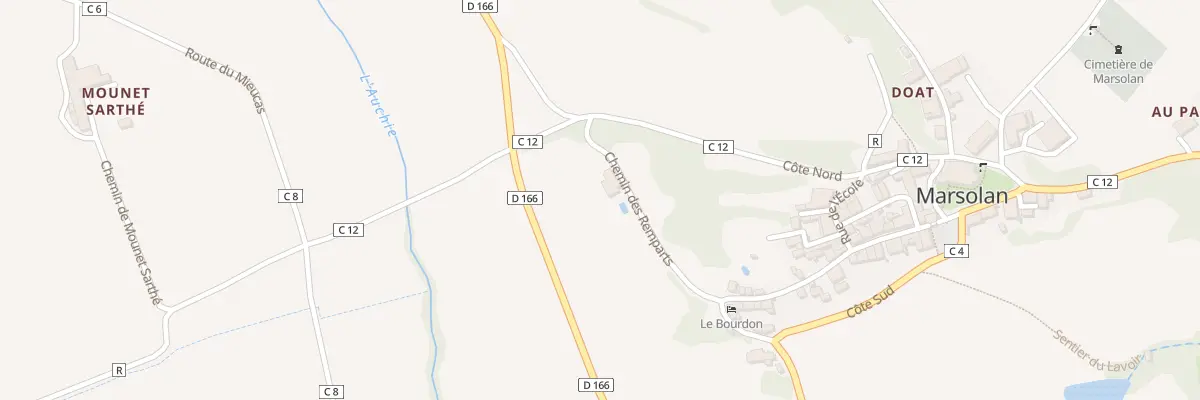 Plan du 5194 Au Village à Marsolan
