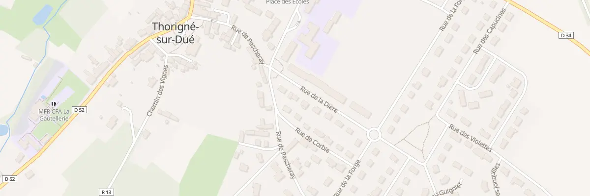Plan du 4 Rue de la Dière à Thorigné-sur-Dué