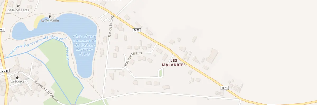 Plan du 14 Rue des Tilleuls à Saint-Martin-l’Ars