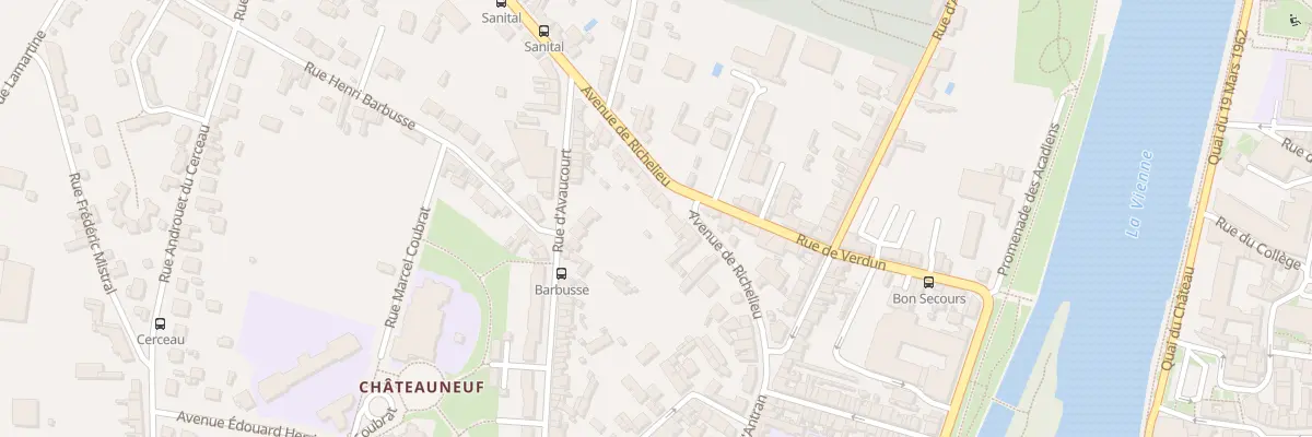 Plan du 29 Av de Richelieu à Châtellerault