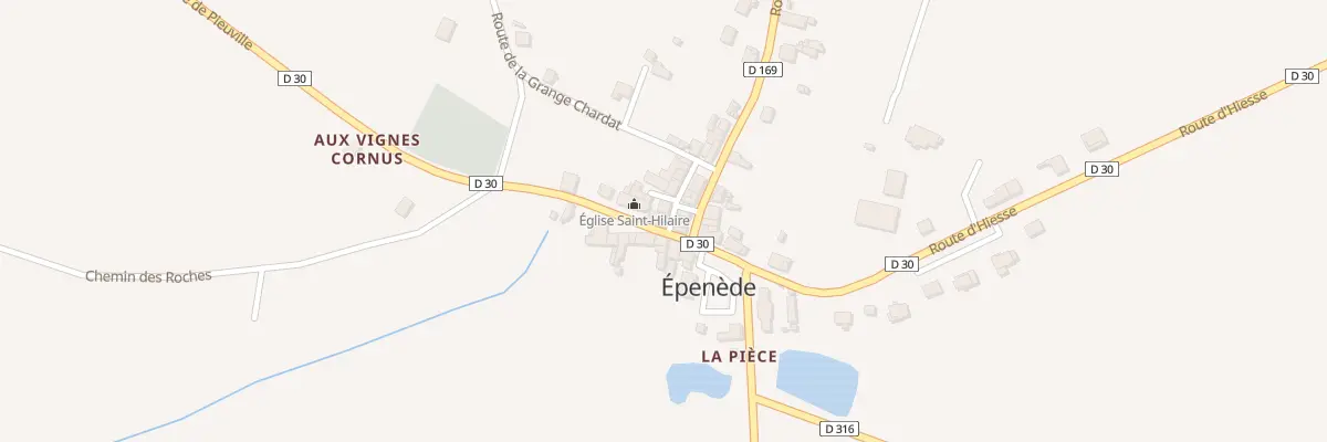 Plan du 1 Rue de l’Ancienne Poste à Épenède