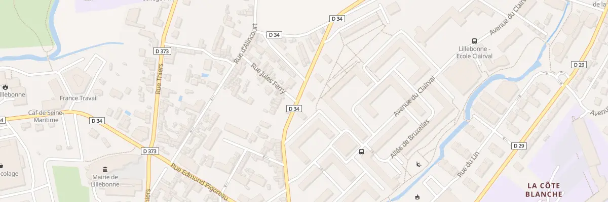 Plan du 3 Rue de l’Etang à Lillebonne