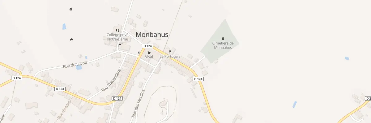 Plan du 7 Rue de l’Ancienne Poste à Monbahus