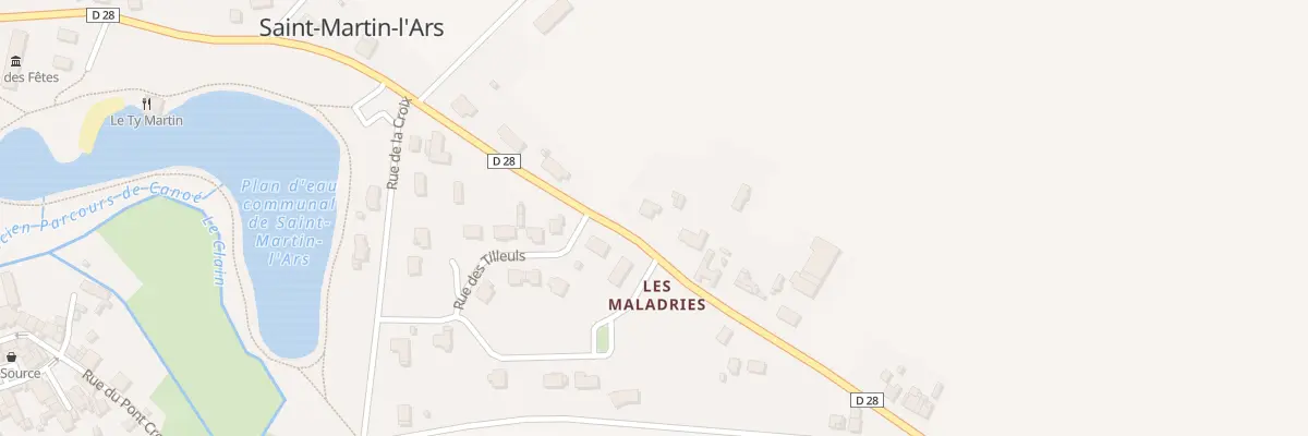 Plan du 9 Rue des Maladries à Saint-Martin-l’Ars