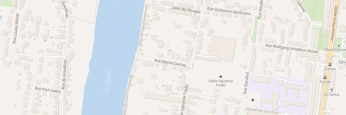 Plan du 13 Rue Marcel Dumas à Châtellerault