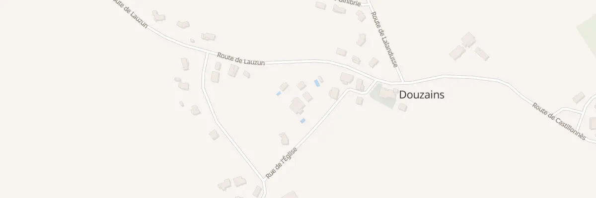 Plan du 145 Rte de Lauzun à Douzains