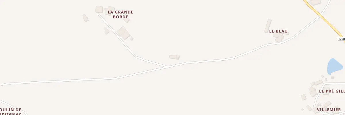 Plan du 2 La Grande Borde à Alloue
