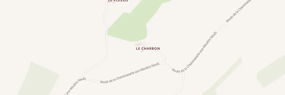 Plan du 1 Le Charbon au Breil-sur-Mérize