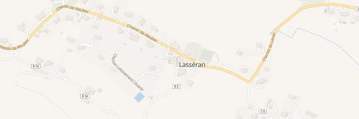 Plan du 7 Pl du Village à Lasséran