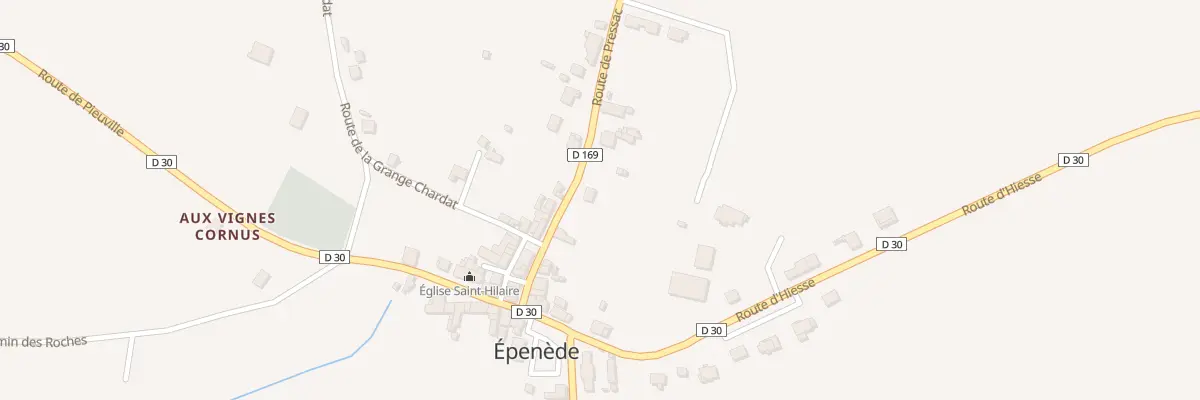 Plan du 8 Rte de Pressac à Épenède