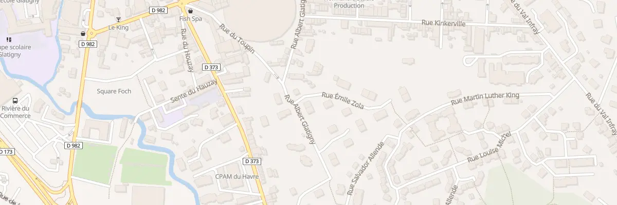 Plan du 25 Rue Albert Glatigny à Lillebonne