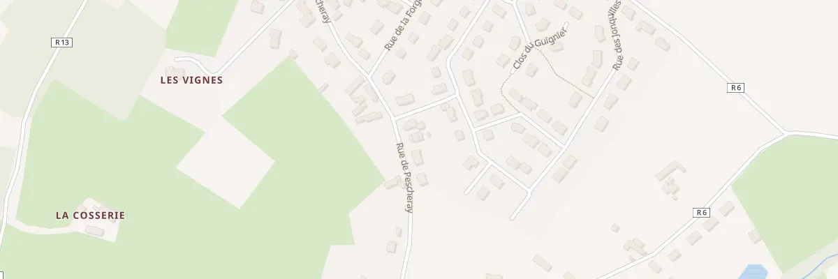 Plan du 25 Rue de Pescheray à Thorigné-sur-Dué
