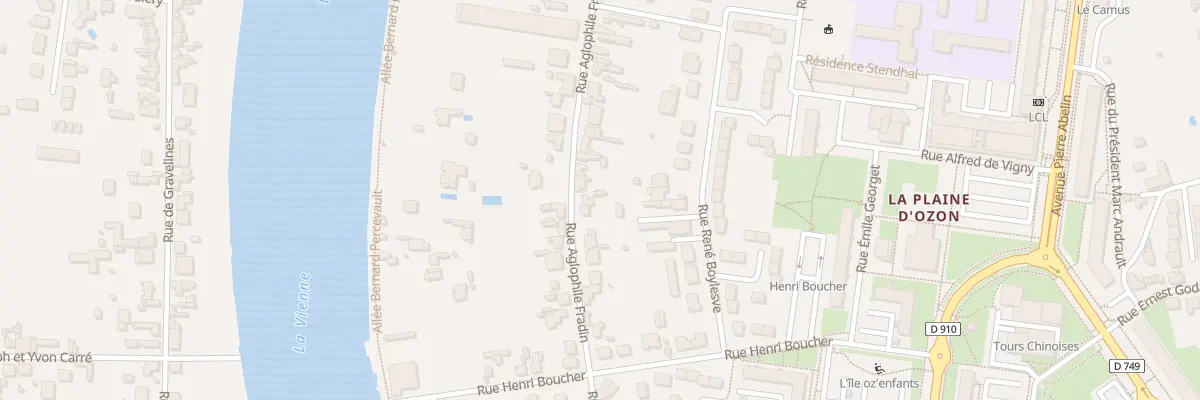 Plan du 20 Rue Aglophile Fradin à Châtellerault