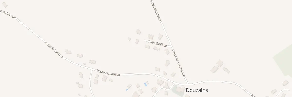 Plan du 5 All Lotissement des Genèvriers à Douzains