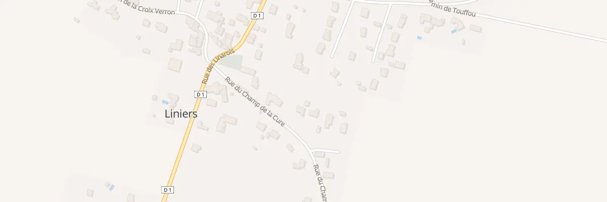 Plan du 3 Rue du Champ de la Cure à Liniers