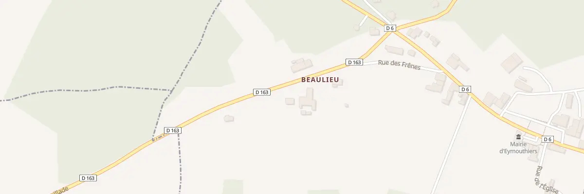Plan du 189 Rte de Feuillade à Eymouthiers