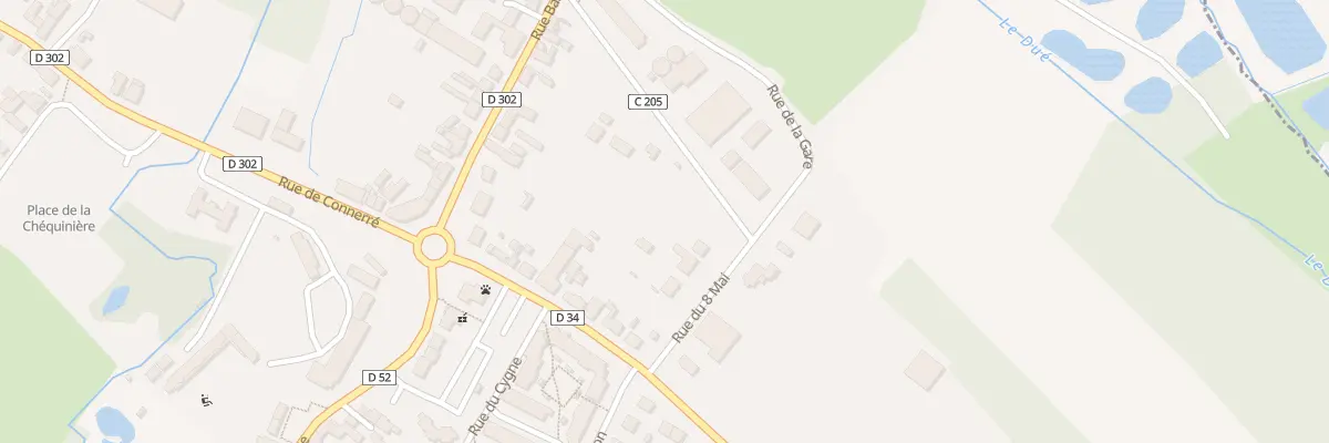 Plan du 8 Rue du 8 Mai à Thorigné-sur-Dué