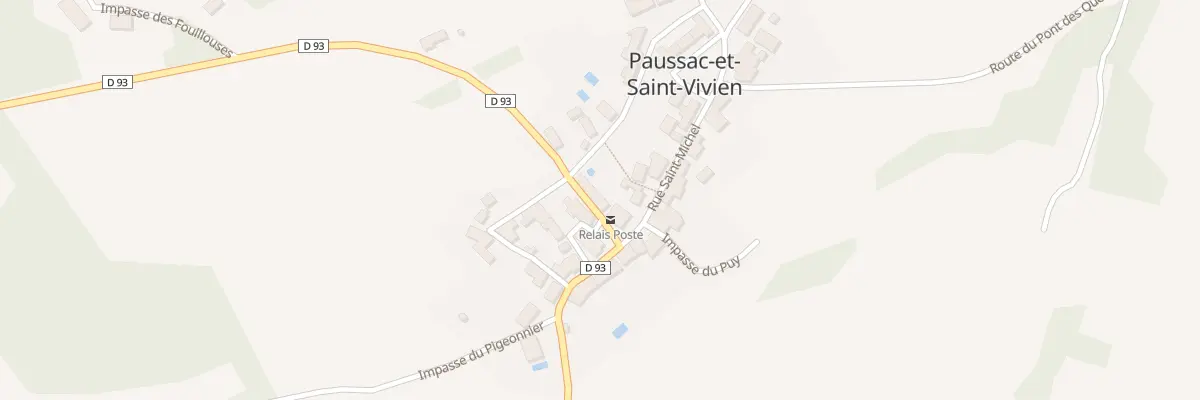 Plan du 167 Le Bourg à Paussac-et-Saint-Vivien