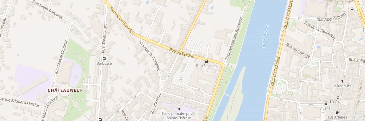 Plan du 84 Rue d’Antran à Châtellerault