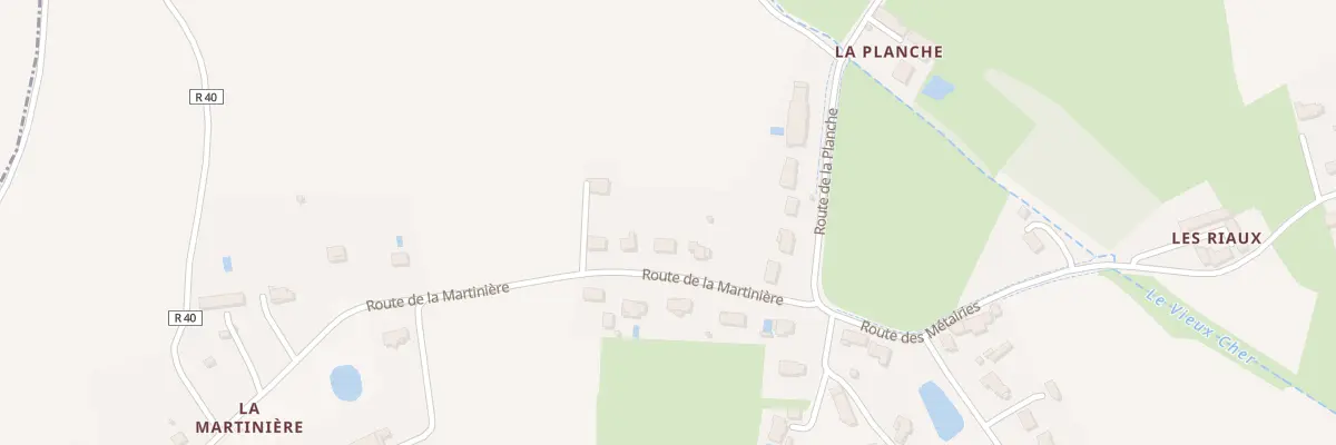 Plan du 6 Rte de la Martinière à Savonnières