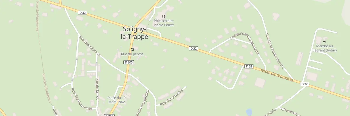 Plan du 8 Rte de Tourouvre à Soligny-la-Trappe