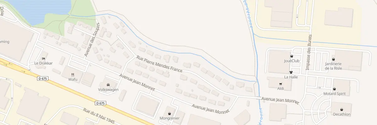 Plan du 11 Rue Pierre Mendès France à Pont-Audemer