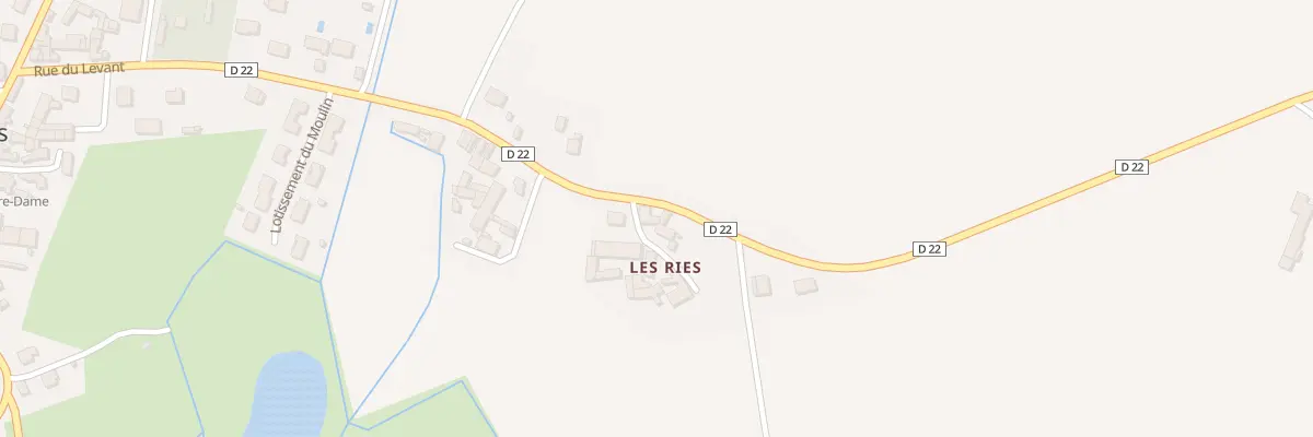 Plan du 4 Les Ries à Vellèches