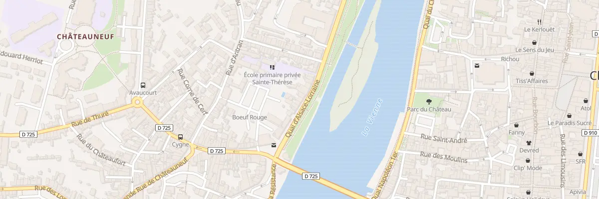 Plan du 23 Quai d’Alsace Lorraine à Châtellerault