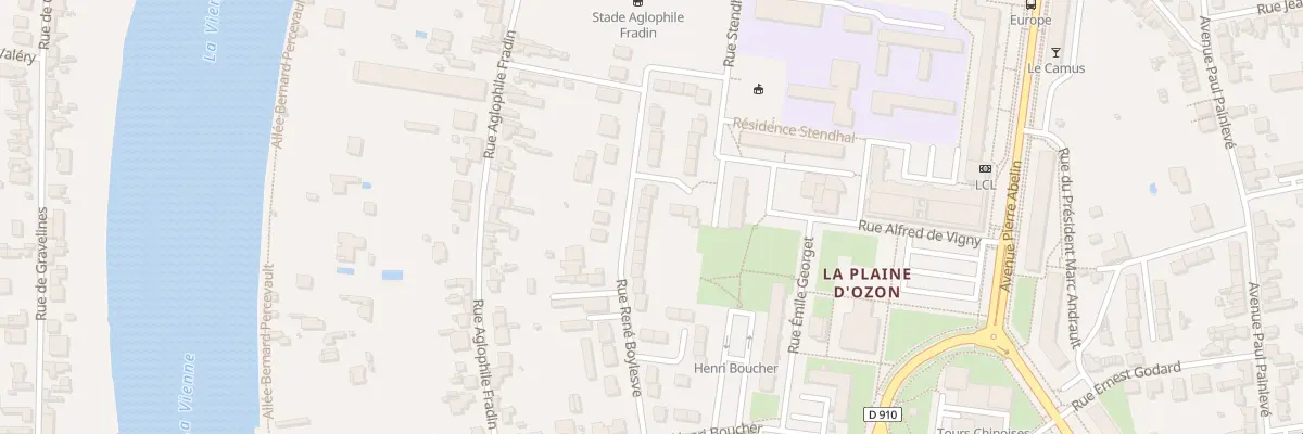 Plan du 36 Rue René Boylesve à Châtellerault