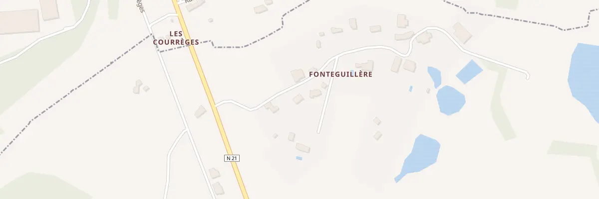 Plan du 46B Fontenguillere à Saint-Perdoux