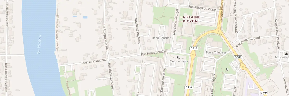 Plan du 2 Rue René Boylesve à Châtellerault