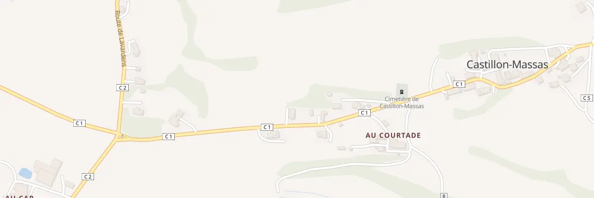 Plan du 348 Rte des Quatre Chemins à Castillon-Massas