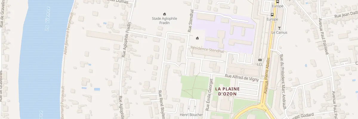 Plan du 9 Rue Stendhal à Châtellerault