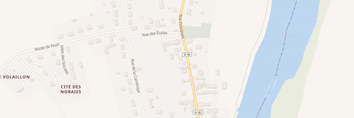 Plan du 23 Rue Principale à Marcilly-sur-Vienne