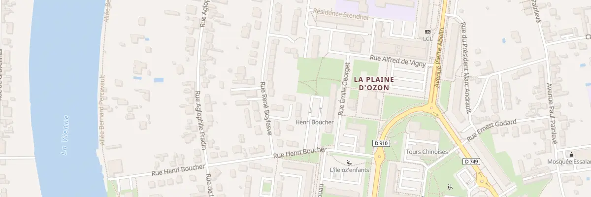 Plan du 16 Rue René Boylesve à Châtellerault