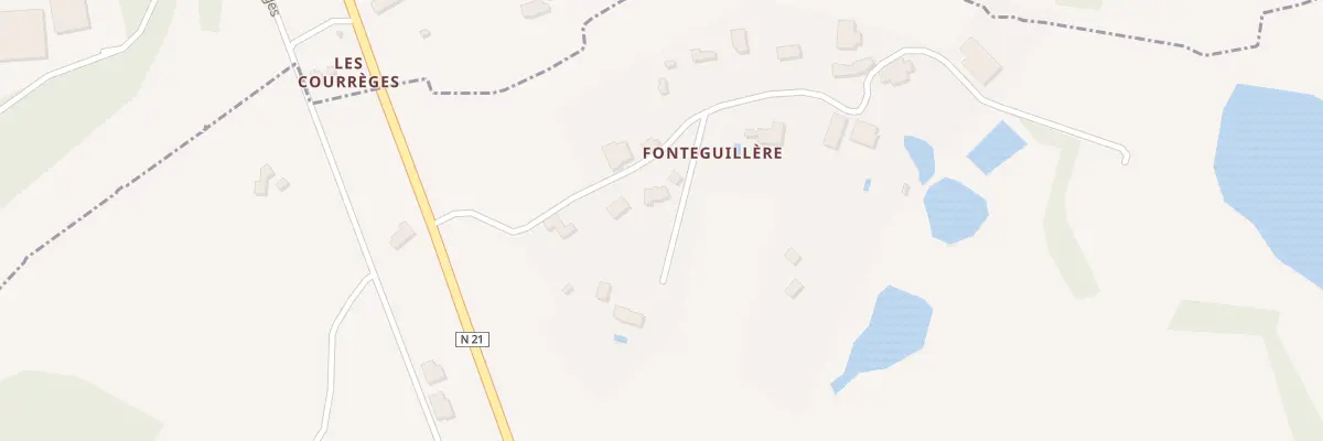 Plan du 48 Fontenguillere à Saint-Perdoux