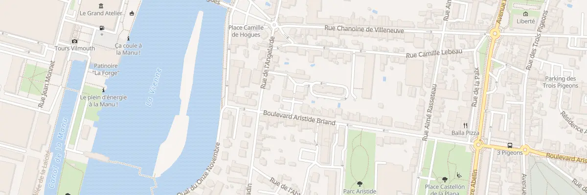 Plan du 5 Bd Aristide Briand à Châtellerault
