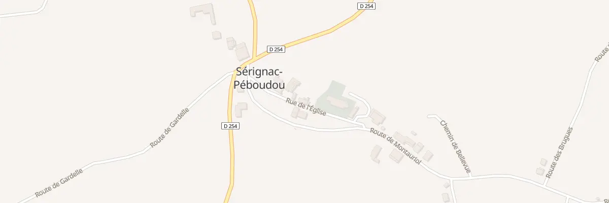 Plan du 5 Le Bourg à Sérignac-Péboudou