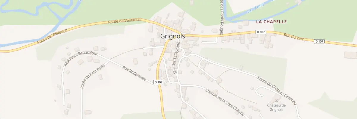 Plan du 41 Rte du Château Granhòu à Grignols