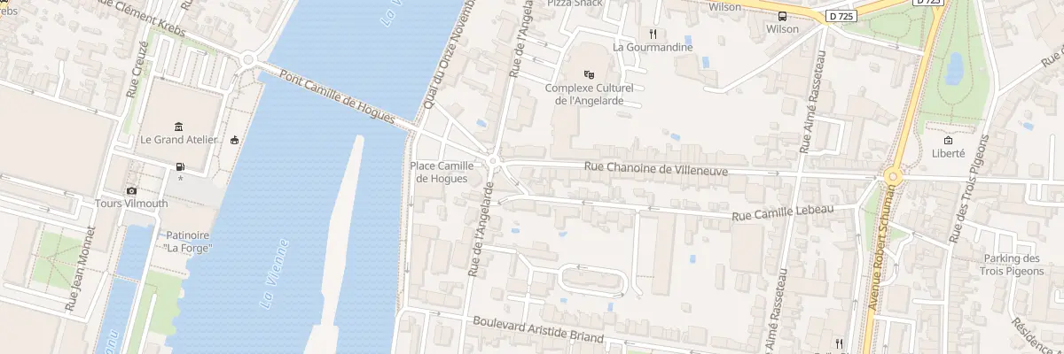 Plan du 6 Rue Chanoine Villeneuve à Châtellerault