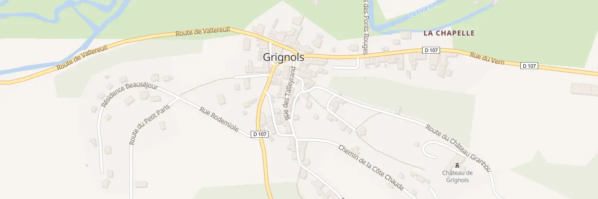 Plan du 40 Rte du Château Granhòu à Grignols